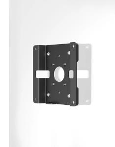 Glass Mount Bracket with Security Slot Black