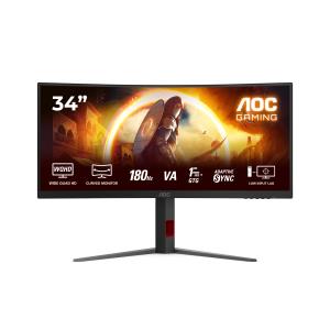 Curved Monitor - CU34G4 - 34in - 3440x1440 (WQHD) - 0.5ms VA 180Hz HDR 10