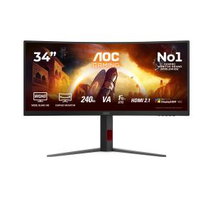 Curved Monitor - CU34G4Z - 34in - 3440x1440 (WQHD) - 0.3ms FastVA 240Hz HDR400