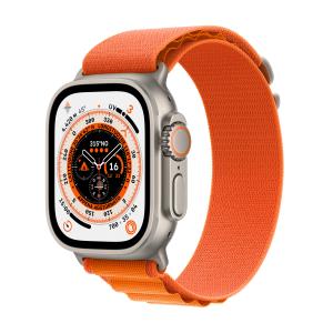 Watch Ultra Gps + Cellular 49mm Titanium Case With Orange Alpine Loop Medium