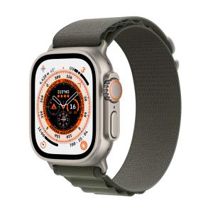 Watch Ultra Gps + Cellular 49mm Titanium Case With Green Alpine Loop Large