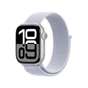 Watch Series 10 Gps 42mm Silver Aluminium Case With Blue Cloud Sport Loop