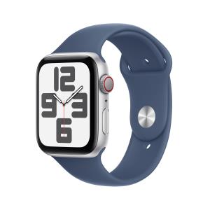 Watch Se Gps + Cellular 44mm Silver Aluminium Case With Denim Sport Band - S/m