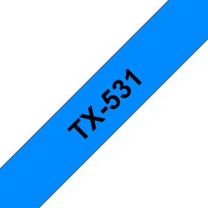 Tape 12mm Lami Black On Blue (tx531)