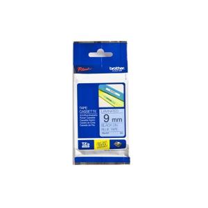Tape 9mm Lami Black On Blue (tze-521)