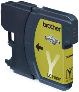 Ink Cartridge - Lc1100y - 325 Pages - Yellow - Single Blister Pack