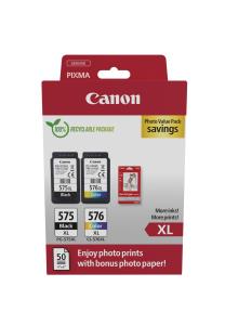 Ink Cartridge - Pg-575xl/ Pg-576xl - High Capacity 15ml - 400 Pages - Black - Value Pack X 2