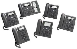 Ip Phone 6861 - Voip Phone - Ieee 802.11n (Wi-Fi) - Sip, Srtp - 4 Lines - Charcoal