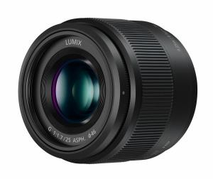 LUMIX Camera 25mm Micro Four Thirds Lens H-H025E for G Series - Black