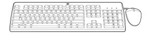 USB BFR with PVC Free Keyboard/Mouse Kit Qwertzu DE