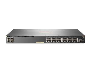 Aruba 2930F 24G PoE+ 4SFP+ Switch, (24) RJ-45 autosensing 10/100/1000 PoE+ ports