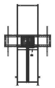 Motorized height adjustable wall mounted stand with 65cm height adjustment and anti -collision