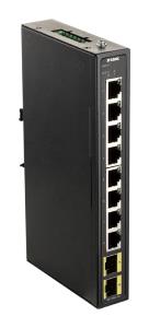 Industrial Switch Dis-100g-10s 8-port Gigabit L2 Unmanaged With 2 Sfp Slots