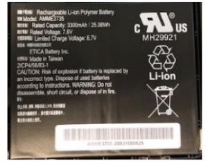Battery Pack Li-ion Polymer 9660mah 7.6v For Et51 / Et56 10in