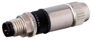 Field-wireable M8 Io Plug 3-pin Male For Use With Io Block