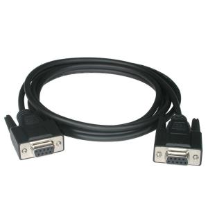 Null Modem Cable Db9 F/f 1m Black