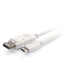USB-C TO DisplayPort ADAPTER CABLE 4K30 - WHITE 2.5m