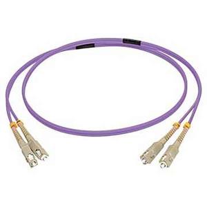 SC/SC OM4 LSZH Fibre Patch - Purple 10m