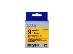 Label Cartridge Strong Adhesive Lk-3ybw Black/yellow 9mm (9m)