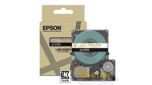 Tape Cartridge - Lk-6tkn - 24mm - Metallic Clear/ Gold