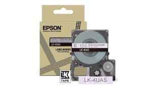 Tape Cartridge - Lk-4uas - 12mm - Soft Purple / Grey