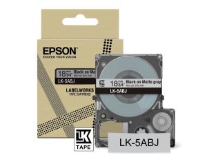 Tape Cartridge - Lk-5abj - 18mm - Matte L Grey / Black