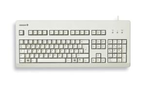 Keyboard G80-3000 Wired Professional With Gold Crosspoint Contacts Ps2 Or USB Qwerty Uk Light Grey