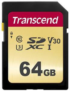 Sdxc Card 500s 64GB Uhs-i U3 Mlc