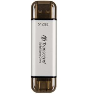 Esd310c - 512GB Portable SSD - USB Type-a / USB Type-c - Silver