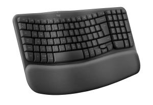 Wave Keys Ergonomic Keyboard Azerty Belgian - Black
