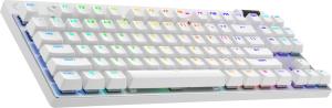 G Pro X TKL Lightspeed Gaming Keyboard - Bluetooth - White US International - Qwerty - Tactile