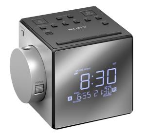 Dock Icf-c1pj - Clock Radio - Time Projection