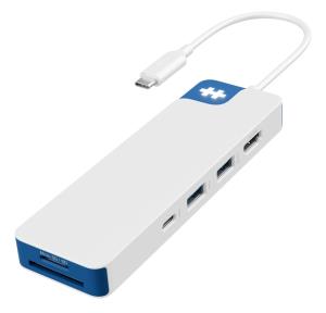 Hyperdrive Flex 8 Port USB-c Hub (blue)