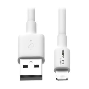 TRIPP LITE USB Sync / Charge Cable with Lightning Connector White 3-ft (1M)