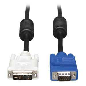 TRIPP LITE DVI to VGA Monitor Cable High Resolution Cable with RGB Coax (DVI-A to HD15 M/M) 3-ft 91cm