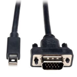 TRIPP LITE Mini DisplayPort 1.2 to VGA Active Adapter Cable Mini DP to HD15 (M/M) 1920x1200/1080p 10 ft 3m