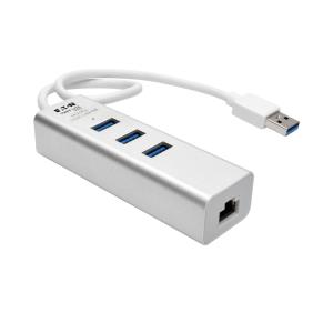 TRIPP LITE USB 3.0 SuperSpeed to Gigabit Ethernet NIC Network Adapter with 3 Port USB 3.0 Hub