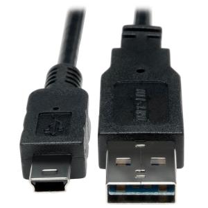 TRIPP LITE Universal Reversible USB 2.0 Hi-Speed Cable (Reversible A to 5Pin Mini B M/M) 2m (UR030-06N)