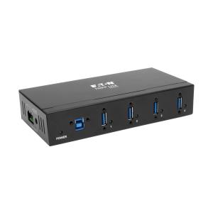 TRIPP LITE 4-Port Rugged Industrial USB 3.0 SuperSpeed Hub with 15KV ESD Immunity and Metal Case Mountable
