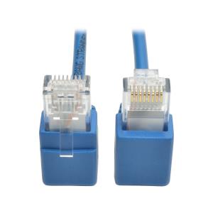 TRIPP LITE Patch cable Right-Angle - CAT6 - UTP - Snagless - 60cm - Blue