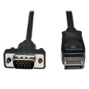 TRIPP LITE DisplayPort 1.2 to VGA Active Adapter Cable DP with Latches to HD15 (M/M) 1920x1200/1080p 6 ft 1.8m
