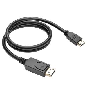 TRIPP LITE DisplayPort 1.2 to HDMI Adapter Cable DP with Latches to HDMI (M/M) UHD 4K x 2K/1080p 3 ft 91cm