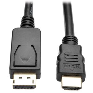 TRIPP LITE DisplayPort 1.2 to HDMI Adapter Cable DP with Latches to HDMI (M/M) UHD 4K x 2K/1080p 6 ft 1.8m