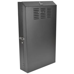 TRIPP LITE SmartRack 4U Low-Profile Vertical-Mount Server-Depth Wall-Mount Rack Enclosure Cabinet