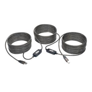 TRIPP LITE USB 2.0 Hi-Speed A/B Active Repeater Cable (M/M) 50 ft 15.2m