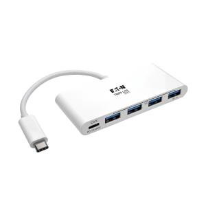 TRIPP LITE USB 3.1 Gen 1 Portable Hub 4-Port USB-C to (x4) USB-A with USB-C Charging Port