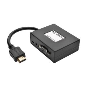 TRIPP LITE HDMI to VGA + Audio Adapter / Splitter 2-Port 1920 x 1440 (1080p), TAA