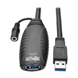 TRIPP LITE USB 3.0 SuperSpeed Active Extension Repeater Cable (USB-A M/F), 15m