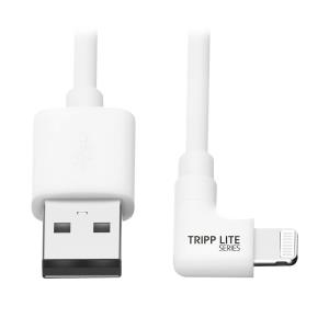 TRIPP LITE Right-Angle Lightning Cable, USB Type-A to Lightning, 3 ft. Cord, Reversible Lightning Plug 3 ft. (0.9 m)