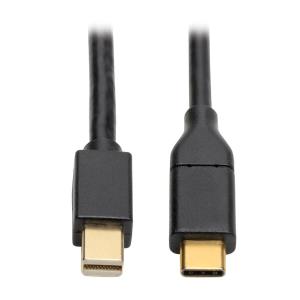 TRIPP LITE USB 3.1 Gen 1 USB-C to Mini DisplayPort 4K Adapter Cable (M/M), Thunderbolt 3 Compatible, 4K @60Hz - 6ft 1.8m